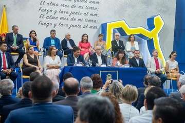 Acuerdo político entre NC, PSOE y Podemos para el Gobierno de Gran Canaria (Foto TA)